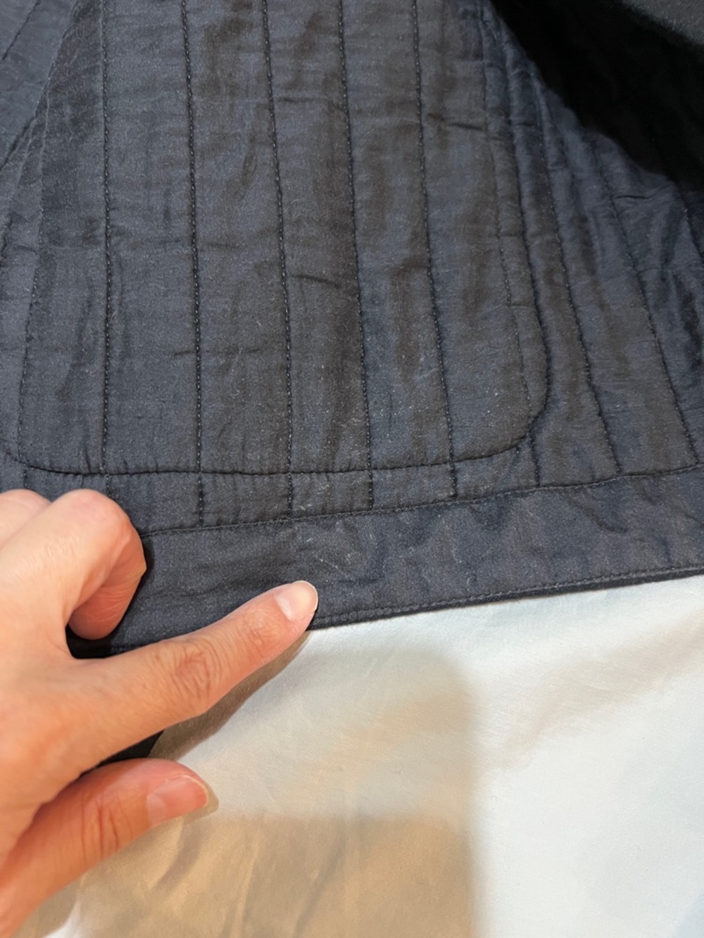 ESKANDAR Neiman Marcus Black Quilted Wool Silk Cashmere Flannel Jacket Coat 0 - Picture 13 of 16